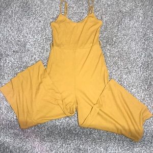 Mustard jump suit